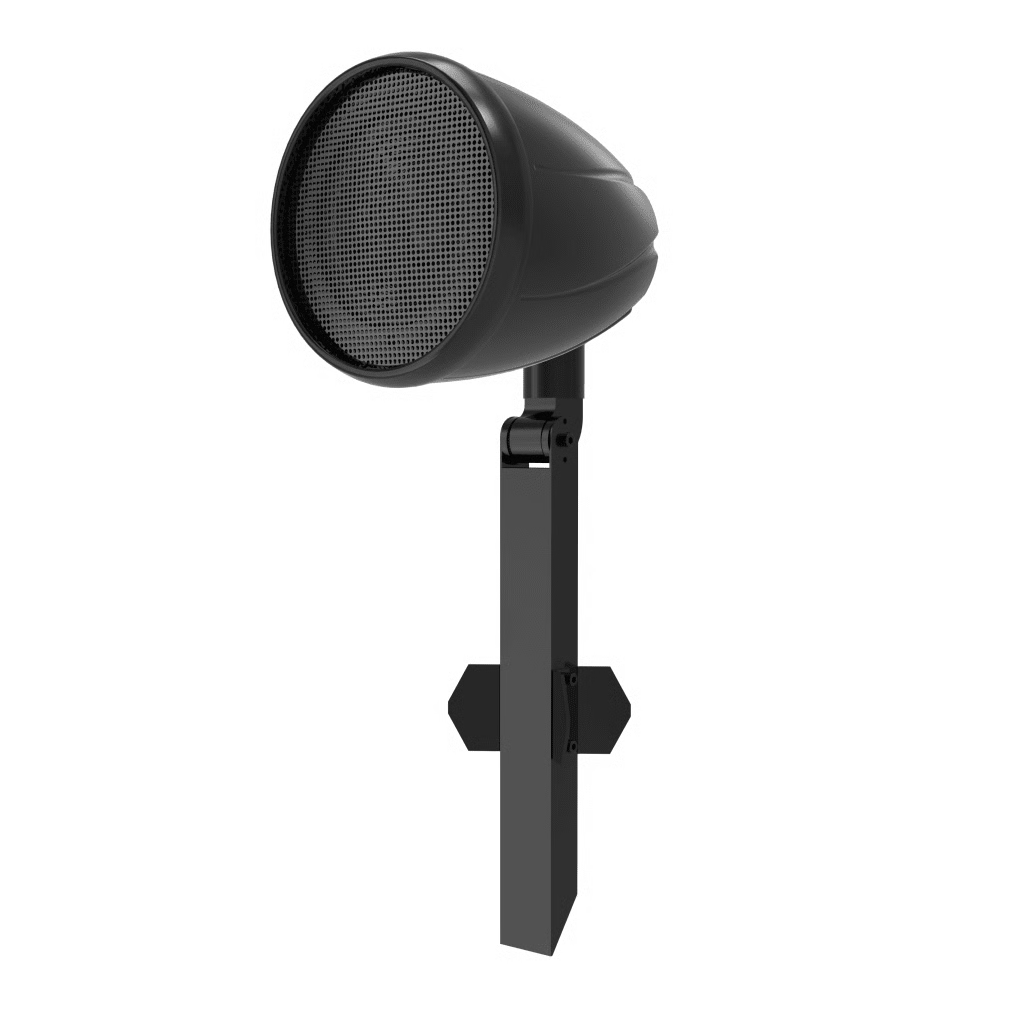 ALTAVOZ DE JARDÍN | COAXIAL 5" WOOFER | 1.5" TWEETER | POTENCIA 20W (100V) Y 10W (70V) | PROTECCIÓN IP CONTRA POLVO Y LÍQUIDOS | BRACKET AJUSTABLE EN ÁNGULO | APLICACIÓN EXTERIOR