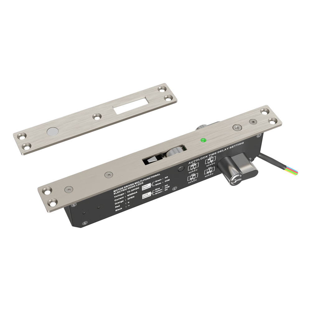 CERRADURA ELÉCTRICA PARA PUERTAS CORREDIZAS TIPO GANCHO / APERTURA CON LLAVE AMBOS LADOS / IP65
