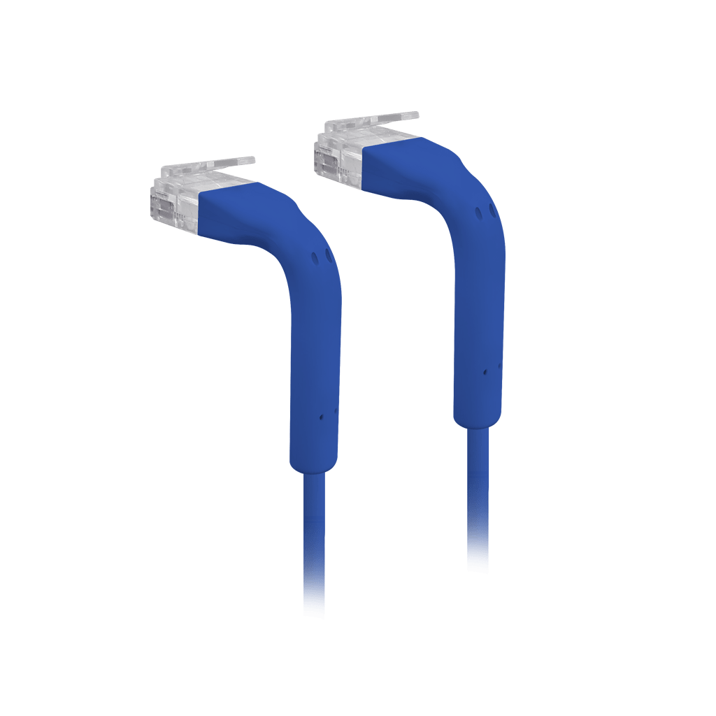 UNIFI PATCH CABLE CAT6 ULTRADELGADO GBE CON BOTAS FLEXIBLES, COLOR AZUL, 0.1 METROS (0.33 PIES)