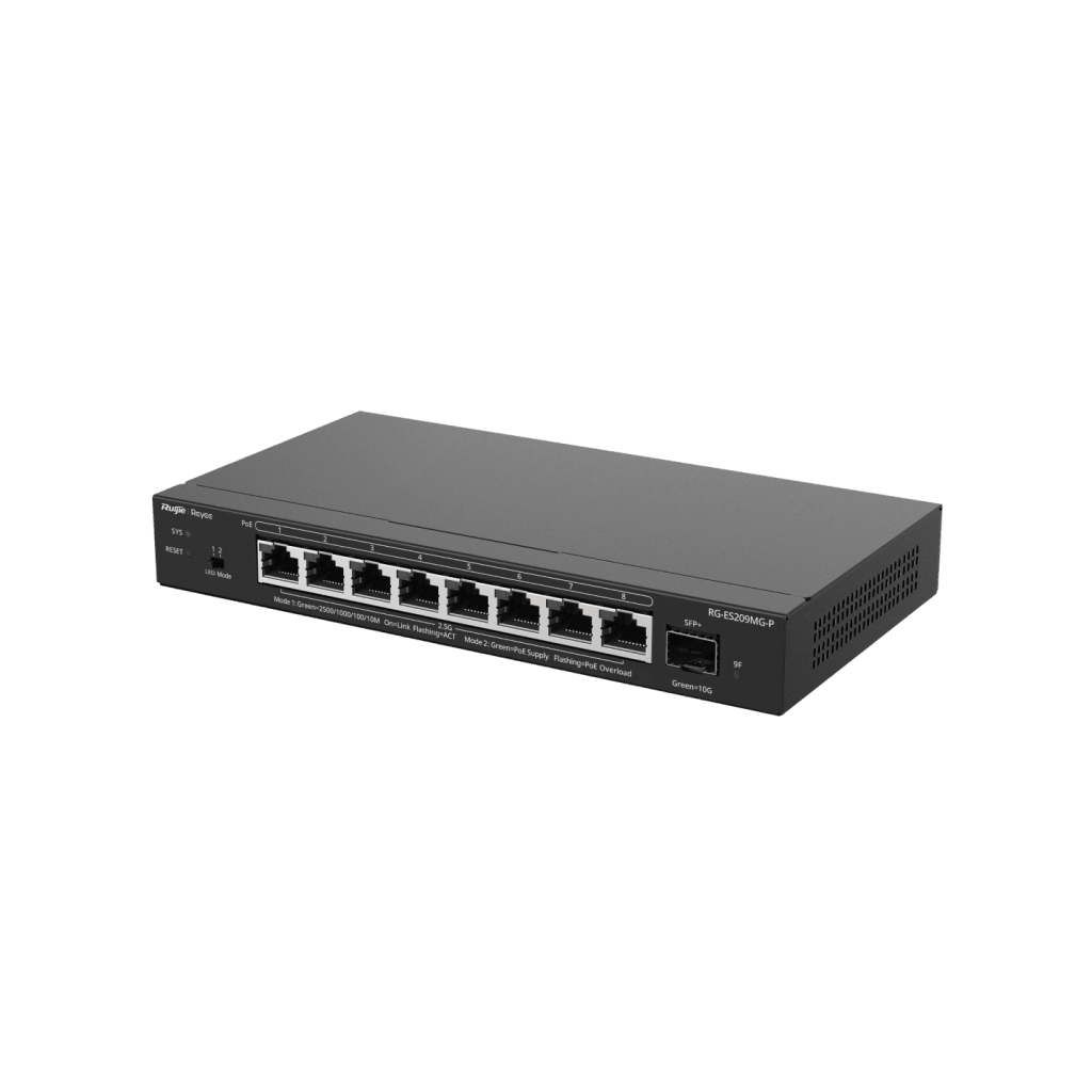 SWITCH ADMINISTRABLE CAPA 2 CON POE+ MULTI-GIGABIT, 8 PUERTOS 2.5GB Y 1 SFP+ 10G, HASTA 130W