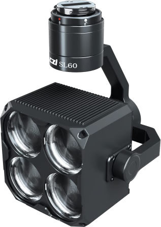 ESTROBO MULTI-COLOR COMPATIBLE CON DRONES DJI M350/M400, 90W MÁXIMO, LUZ ESTROBOSCÓPICA MULTI-COLOR, 4 COLORES RGBY