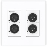 EXTENSOR DE AUDIO ANALÓGICO XLR A DANTE® | 2 ENTRADAS Y 2 SALIDAS | CONVERSIÓN DIGITAL DE AUDIO | POE IEEE 802.3AF | PHANTOM POWER 48V | LATENCIA CONFIGURABLE 1-5MS | RANGO DINÁMICO >90DB