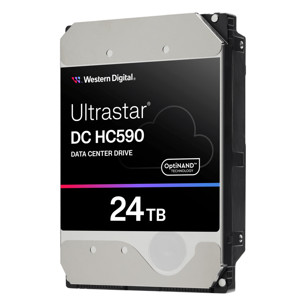 DISCO DURO ULTRASTAR DATA CENTER HC590 / 24TB CMR / PLATAFORMA 11 DISCOS / HELIOSEAL HELIO / 7200 RPM / SATA 6GB/S SAS 12GB/S / EPMR OPTINAND / ARMORCACHE WCD-WCE / 5 AÑOS GARANTÍA