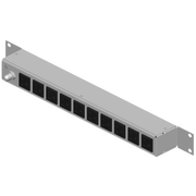 PDU HORIZONTAL / 10 CONTACTOS NEMA 5-15R / RACK 19 IN 1UR / 120VCA 15A / PROTECCIÓN CON REESTABLECEDOR 15A / CABLE 2.5 M (8.2 FT) / LÁMINA DE ACERO ROLADA EN FRÍO