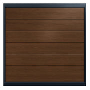 PUERTA DE GARAGE DE ALTA CALIDAD / LINEA CENTRAL / IMITACION MADERA / OSCURA / 10X9 PIES / AISLADA / ESTILO AMERICANA.