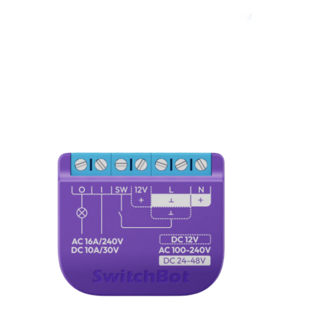 RELAY SWITCH INTELIGENTE GARAJE / WIFI + BLE / CONTROL REMOTO APP / COMPATIBLE MATTER / ENTRADA 12-48V CC / SALIDA 30V 10A / 42 X 36 X 16 MM (1.7 X 1.4 X 0.6 IN)