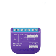RELAY SWITCH INTELIGENTE GARAJE / WIFI + BLE / CONTROL REMOTO APP / COMPATIBLE MATTER / ENTRADA 12-48V CC / SALIDA 30V 10A / 42 X 36 X 16 MM (1.7 X 1.4 X 0.6 IN)