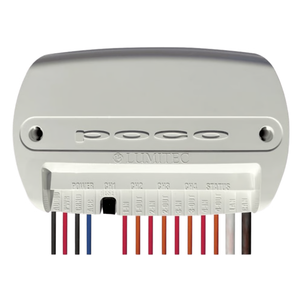 MÓDULO DE CONTROL DE ILUMINACIÓN DIGITAL POCO 4 / TECNOLOGÍA PLI / NMEA 2000 Y CANBUS / SOUND-TO-LIGHT INTELIGENTE / SELLADO Y COMPACTO / EXPANSIÓN VÍA PICO MODULES