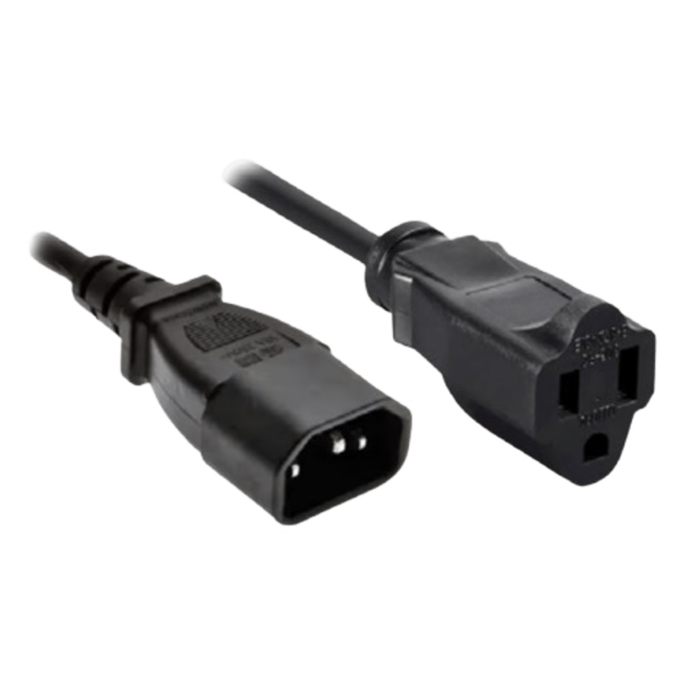CABLE DE ALIMENTACIÓN / ENCHUFE C14/US / 60 CM (23.6 IN) / NEGRO / COMPATIBLE NEO