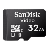 MEMORIA MICROSD SANDISK 32GB / ALTA RESISTENCIA / VIDEOVIGILANCIA / CLASE 10