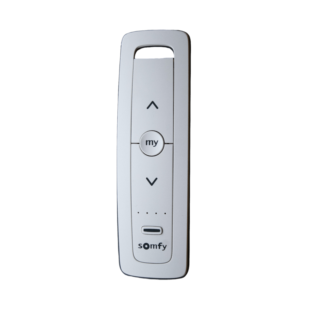 CONTROL REMOTO 5 CANALES PARA MOTORES DE PERSIANA SOMFY CON SEÑAL INALÁMBRICA, INSTRUCCIONES: SUBE, BAJA Y DETENER, CON POSICIÓN FAVORITA PROGRAMADA.-Automatización - Casa Inteligente-SOMFY-Bsai Seguridad & Controles