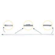 RIEL AJUSTABLE CORTINAS MOTORIZADAS / 2.3-4 M AJUSTABLE / 20 KG CAPACIDAD / MOVELITE WF + ELATIO COMPATIBLE / INSTALACIÓN TECHO / DIY / SMART HOME