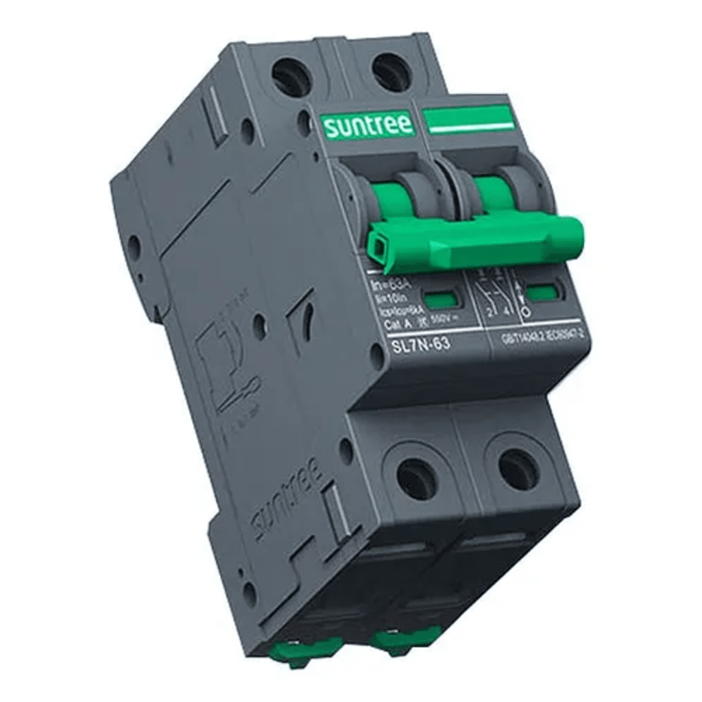 PROTECCIÓN TÉRMICA/ INTERRUPTOR 2P, 25 A, CORRIENTE DIRECTA 800 VCC PARA APLICACIÓN FOTOVOLTAICA MONTAJE RIEL DIN-Calidad de la Energía-SUNTREE-Bsai Seguridad & Controles