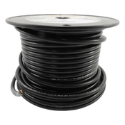 CABLE PRIMARIO MARINO COLOR ROJO CALIBRE 8 AWG / 100 PIES ROLLO / PVC RETARDANTE DE LLAMA NEGRO / COBRE ESTAÑADO CLASE K / 600V 105°C / CUMPLE UL 1015-1028-1230-1231