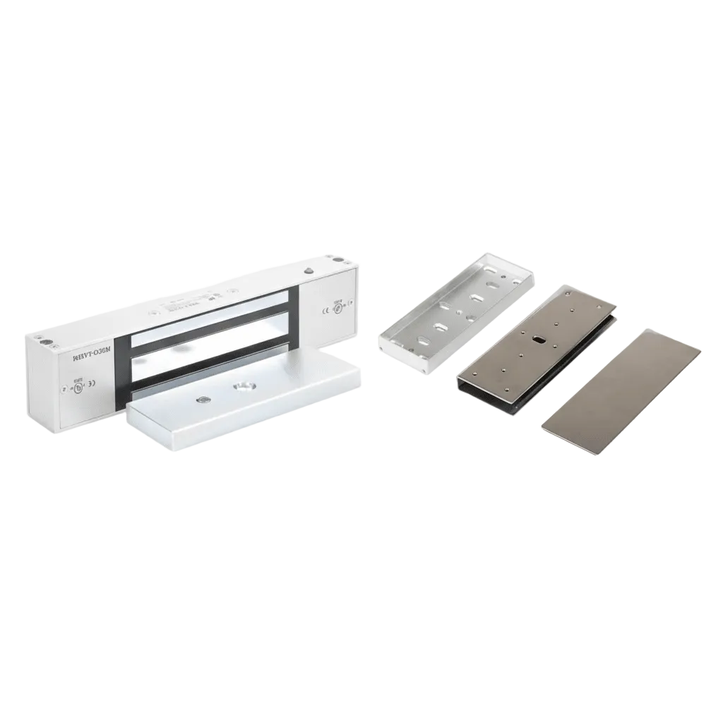 KIT PARA CONTROL DE ACCESO INCLUYE CHAPA MAGNÉTICA DE 1200 LBS / MONTAJE EN "U" PARA PUERTA DE CRISTAL / USO INTERIOR-Cerraduras-ENFORCER SECOLARM-Bsai Seguridad & Controles