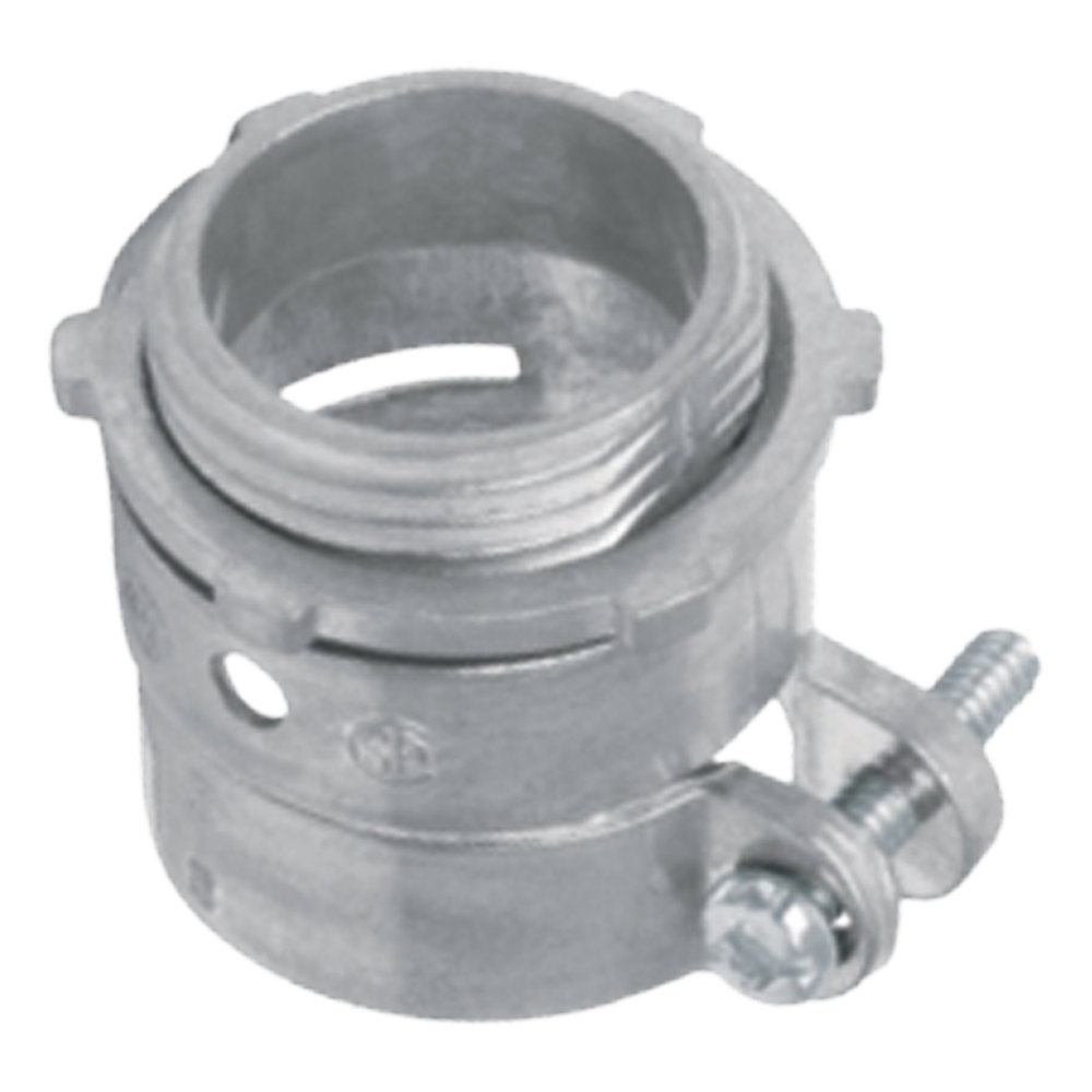 ANCLO ANC-FXR400 - CONECTOR RECTO PARA TUBO FLEXIBLE / 4" (102 MM) / ACABADO BRUÑIDO BRILLANTE / UÑA DE SUJECIÓN INTEGRA