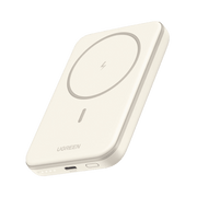 POWER BANK MAGSAFE DE 5000MAH | 15W | CARGA INALÁMBRICA Y POR CABLE USB-C | SISTEMA DE PROTECCIÓN INTELIGENTE | TECNOLOGÍA DE CARGA RÁPIDA | ULTRA DELGADO | ULTRA LIGERO | COMPATIBLE CON IPHONE 15/14/13/12 | COLOR BEIGE.-Accesorios Generales-UGREEN-Bsai Seguridad & Controles