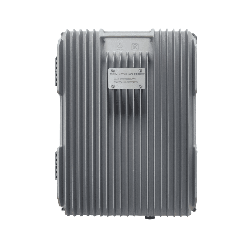 COBERTURA DE HASTA 5 KM / AMPLIFICADOR DE SEÑAL CELULAR / BANDA 5, 1900 MHZ. / 20 WATTS DE POTENCIA / BANDA ANCHA MULTIOPERADOR / PROTECCIÓN AUTOEXCITACIÓN / MONITOREO USB / GABINETE IP65.-Cobertura para Celular 4G LTE, 3G y Voz-EPCOM-Bsai Seguridad & Controles
