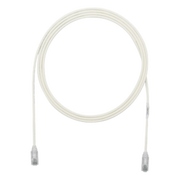 CABLE DE PARCHEO TX6, UTP CAT6, DIÁMETRO REDUCIDO (28AWG), COLOR BLANCO MATE, 2 FT.