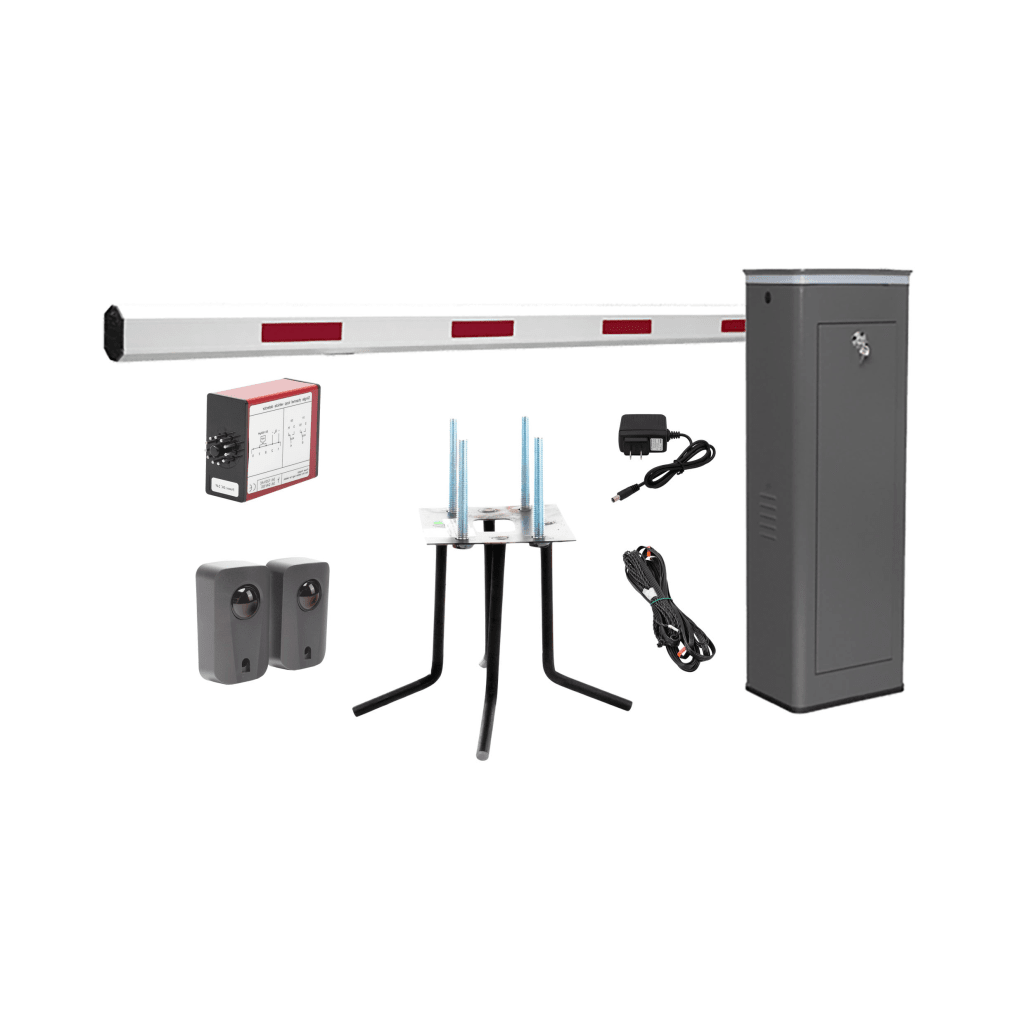 KIT COMPLETO BARRERA IZQUIERDA XBS CON CORONA LED / BRAZO DE 5.5 METROS / INCLUYE SENSOR DE MASA, TRANSFORMADOR, LAZO MAGNÉTICO, ANCLA, FOTOCELDAS Y 2 CONTROLES INALÁMBRICOS-Acceso Vehicular-ACCESSPRO-Bsai Seguridad & Controles