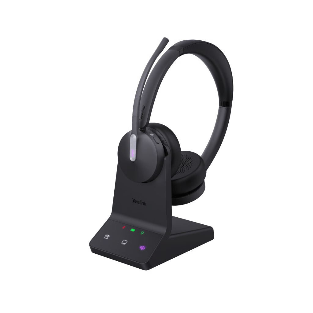 DIADEMA INALÁMBRICA WH64 DUAL TEAMS CON MICRÓFONO DUAL Y ACOUSTIC SHIELD 2.0 PARA LLAMADAS CLARAS EN ENTORNOS RUIDOSOS