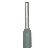 TERMINAL DE MANGUITO CON CAMISA DE PLÁSTICO / 0.75 MM² / 18 AWG / CINCADO GALVANIZADO / COLLAR ESTÁNDAR / LONGITUD 14 MM / GRIS / 1000 UDS