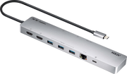 DOCK MULTIPUERTO USB-C | 11 EN 1 | 8K SINGLE O DUAL 4K | PD 100W | USB 3.2 GEN 1 | ETHERNET GIGABIT | SD MICROSD | ALUMINIO