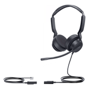 DIADEMA ANALÓGICA ALÁMBRICA YHS36 E2 DUAL DE YEALINK OVER-THE-HEAD CON MICRÓFONO ANTIRUIDO CONEXIÓN QD A RJ9 Y PROTECCIÓN AUDITIVA ACTIVEPROTECTION