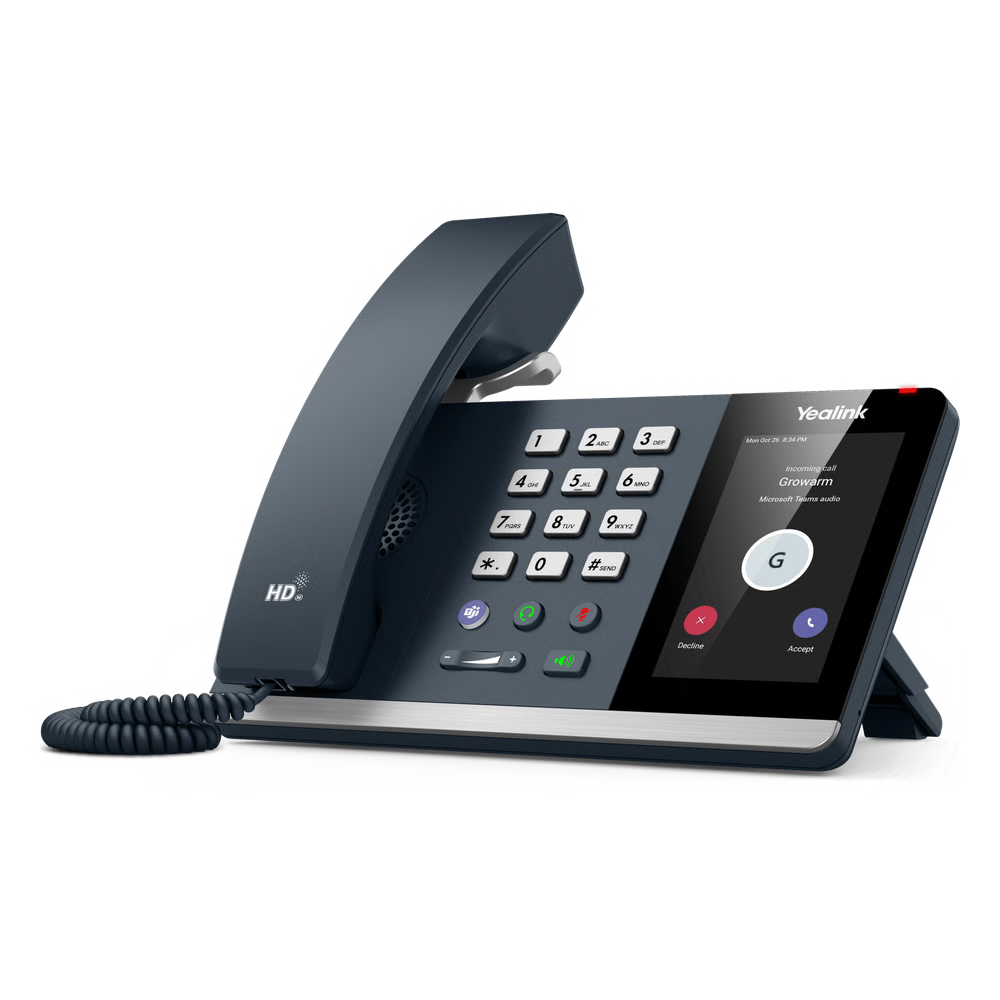 TELÉFONO IP YEALINK MP54 COMPACTO CON ANDROID 12 Y CERTIFICACIÓN MICROSOFT TEAMS