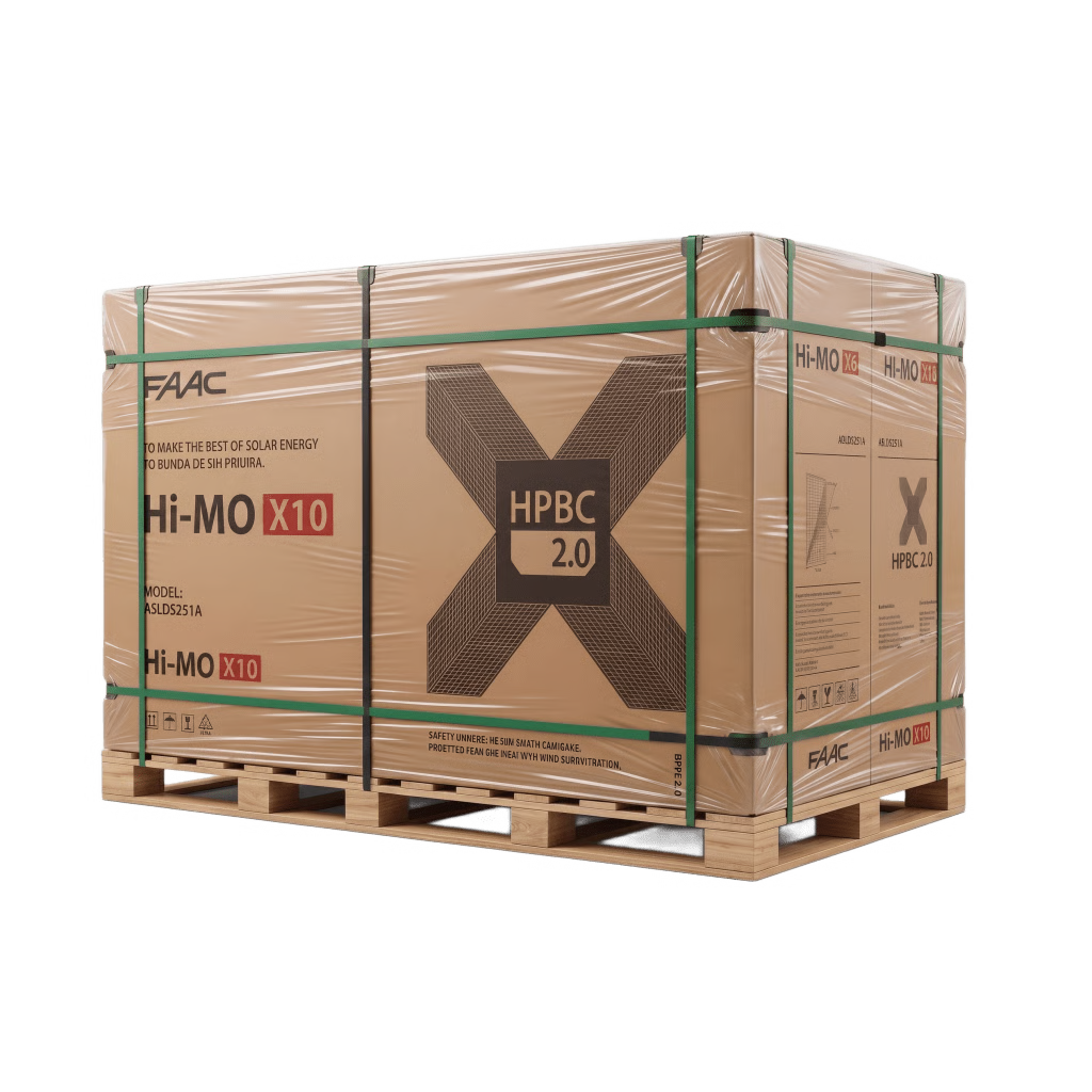 PALLET CON 36 PIEZAS DE MODULO SOLAR LR866HVD645M  HI-MO X10,  645 W BIFACIAL , 53.7 VCC, MONOCRISTALINO HPBC