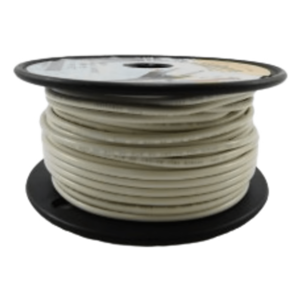CABLE ELÉCTRICO CALIBRE 14 EN COLOR BLANCO / UL 1015-1230 / 600 VOLTS / 105°C SECO 75°C HÚMEDO / COBRE ESTAÑADO CLASE K / AISLANTE PVC RETARDANTE DE LLAMA VW-1 / RESISTENTE A HUMEDAD ABRASIÓN ÁCIDO COMBUSTIBLE DI