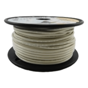 CABLE ELÉCTRICO CALIBRE 14 EN COLOR BLANCO / UL 1015-1230 / 600 VOLTS / 105°C SECO 75°C HÚMEDO / COBRE ESTAÑADO CLASE K / AISLANTE PVC RETARDANTE DE LLAMA VW-1 / RESISTENTE A HUMEDAD ABRASIÓN ÁCIDO COMBUSTIBLE DI