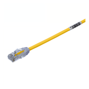 CABLE DE PARCHEO UTP CAT6A, CM/LSZH, DIAMETRO REDUCIDO (28AWG), COLOR AMARILLO, 1.52 METROS (5 PIES)