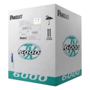 BOBINA DE CABLE UTP 305 METROS (1000 PIES) DE COBRE, TX6000? PANNET, REELEX, ROJO, CATEGORÍA 6 MEJORADO (23 AWG), PVC (CMR, RISER), DE 4 PARES