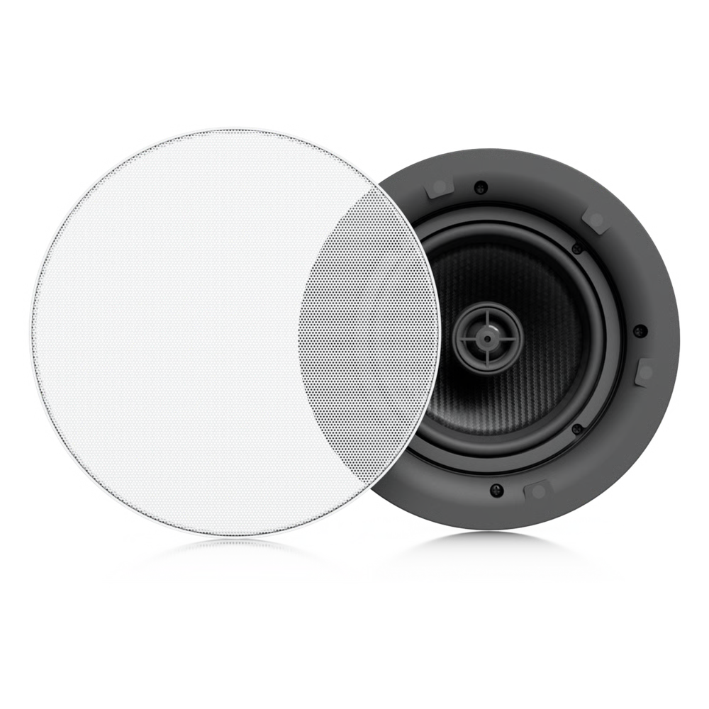 UNIFI IN-CEILING SPEAKER ALTAVOZ EMPOTRABLE DE TECHO / WOOFER 6.5" 130W / TWEETER 1" PIVOTE ±15° / 8 OHMS / COBERTURA SIMÉTRICA AXIAL DE 90° / NDAA COMPLIANT
