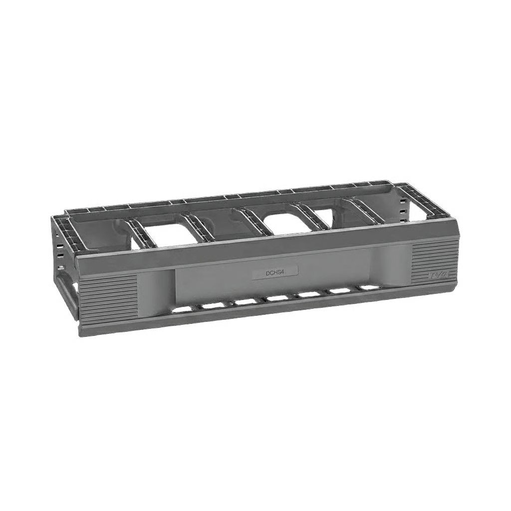 ORGANIZADOR DE CABLE HORIZONTAL 1U, UN SOLO LADO, 19 PULGADAS, MATERIAL COMPUESTO NEGRO, POSTES DE ALTA RESISTENCIA, PUNTAS DE FLECHA, MONTAJE SIN HERRAMIENTAS, COMPATIBLE CAT 5E/6/6A, CAPACIDAD MÁXIMA 66 CABLES, CUBIERTA CON BISAGRA DESMONTABLE