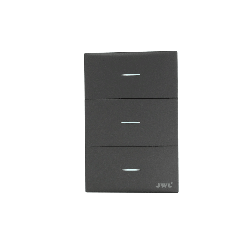 PLACA CON 3 INTERRUPTORES SENCILLOS 10 A 127 V 60 HZ.-Iluminación-JWJ-Bsai Seguridad & Controles