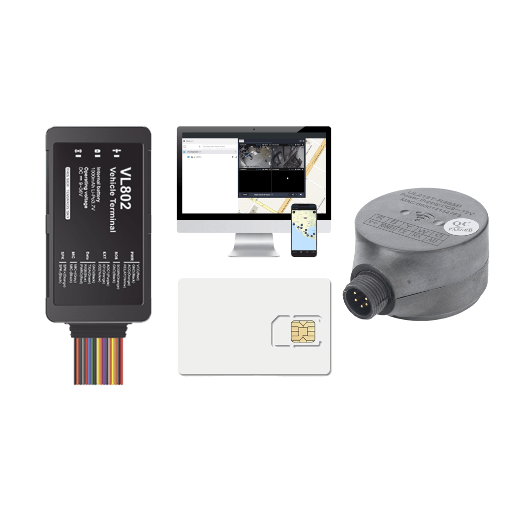 KIT LOCALIZADOR VEHICULAR / 4G LTE / BLE / RS485 / AUDIO DOS VIAS (REQUIERE ACCESORIOS) / INCLUYE SIM500MB2Y, PLATAFORMA EPCOMGPSCODE Y UL212 SENSOR ULTRASONICO