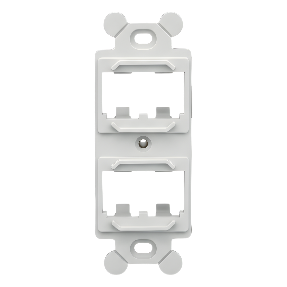 PANDUIT CF1064IWY - MARCO DE MÓDULO PARA PLACAS FRONTALES NEMA / 4 ESPACIOS MINI-COM / MONTAJE EN SUPERFICIE / ABS RESIS