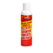 EXTINTOR PORTÁTIL EN AEROSOL / AGENTE ENCAPSULADOR MICELAR / 250 ML / NFPA 18A / FUEGOS CLASE A, K Y LI / BATERÍAS DE ION-LITIO / BIODEGRADABLE / 35 SEG DE DESCARGA.