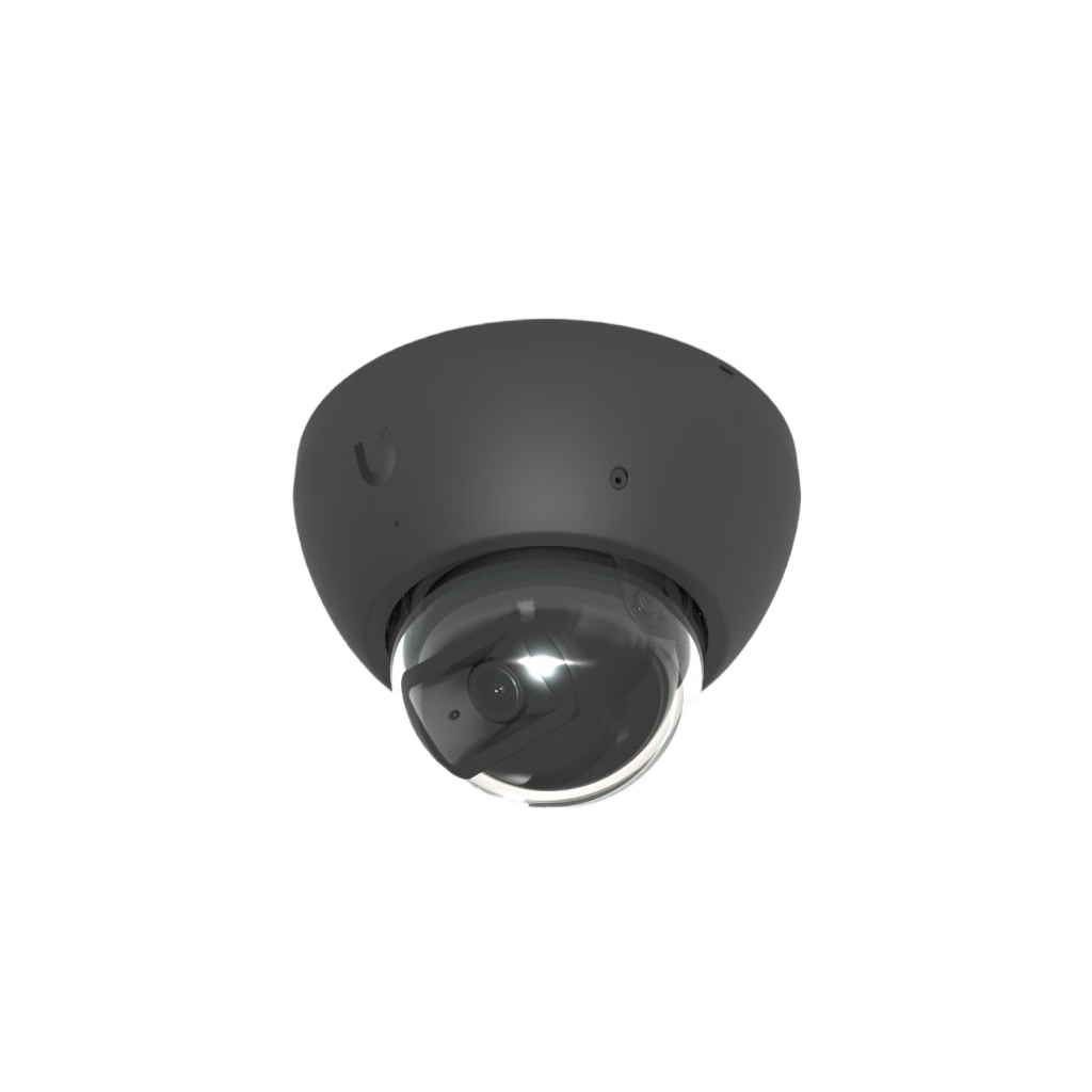 CÁMARA UNIFI PROTECT G5 AI DOME NEGRA/  PARA INTERIOR O EXTERIOR / 4K (8MPX), ÁNGULO 109.9° / VISIÓN NOCTURNA IR HASTA 40M / DETECCIONES INTELIGENTES DE ROSTROS Y PLACAS / AUDIO BIDIRECCIONAL / PROTECCIÓN IP66 / ANTIVAND&AM