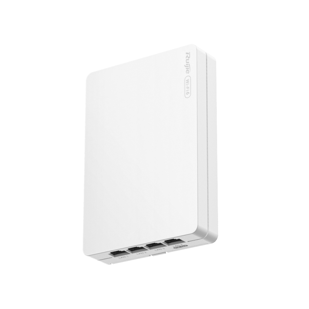 PUNTO DE ACCESO MESH WI-FI 6 PARA INTERIOR EN PARED, HASTA 320 USUARIOS IDEAL PARA HOTELERÍA U OFICINA.