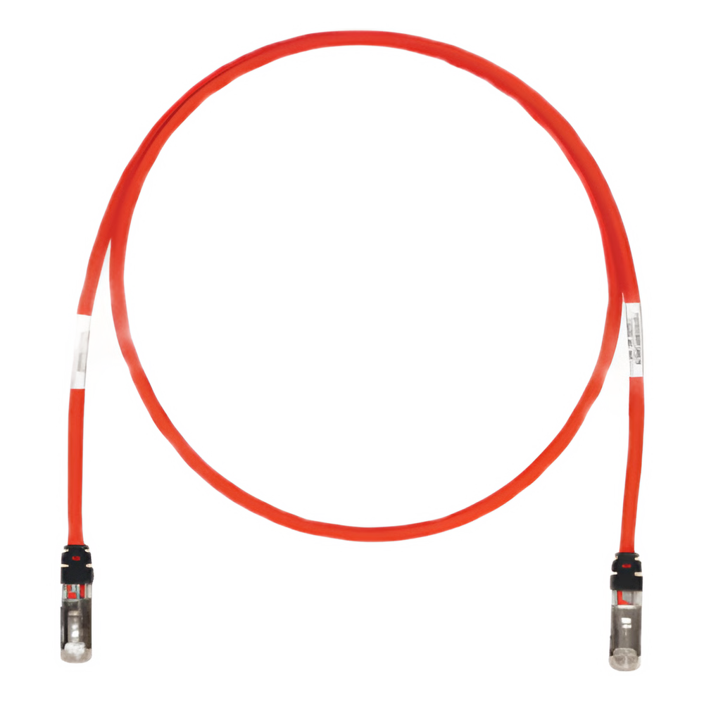 PATCH CORD CAT6A, BLINDADO S/FTP, CM/LS0H, 1.52 METROS (5 PIES), COLOR ROJO
