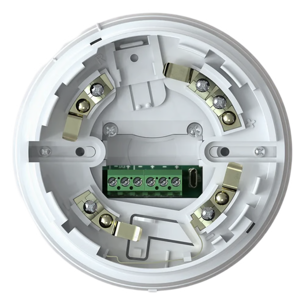 BASE DIRECCIONABLE CON INDICADORES DE ALARMA | SERIE ENEA | ACÚSTICO | 14 A 104 TONOS | 98 DB A 1 M | ALIMENTACIÓN POR LAZO | SINCRONIZACIÓN | AISLADOR INCLUIDO | LED MULTICOLOR