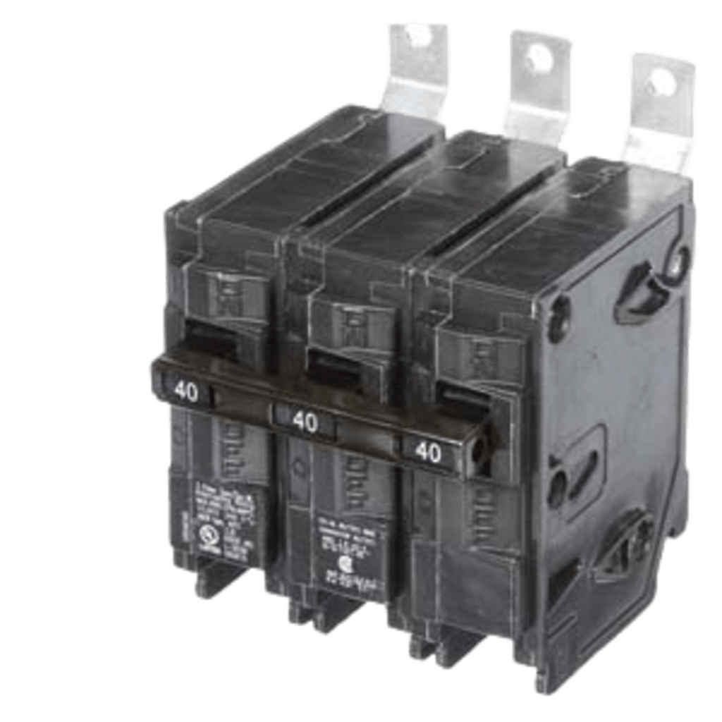 INTERRUPTOR AUTOMÁTICO ATORNILLABLE TIPO BL 3 POLOS, 40 AMP.