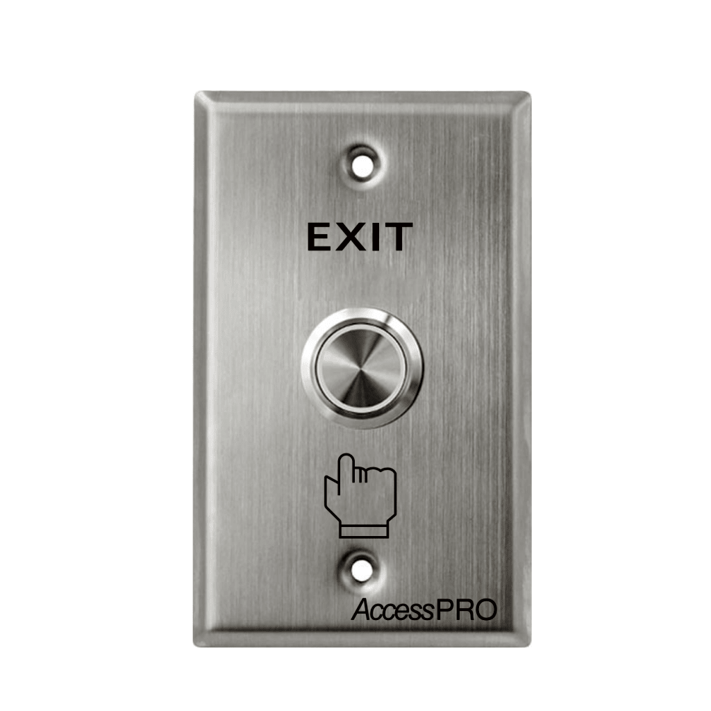 BOTÓN DE CABEZA PLANA / EXTERIOR IP66 / ESTÉTICO / PLACA DE ACERO INOXIDABLE-Accesorios-ACCESSPRO-Bsai Seguridad & Controles