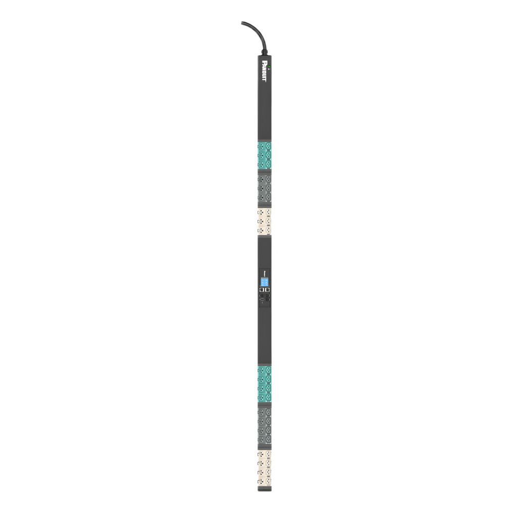 PDU INTELIGENTE MONITOREABLE EL2P PARA DISTRIBUCIÓN DE ENERGÍA, ENCHUFE DE ENTRADA IEC 60309 3P+N+E 6H 16A (IP44), 21 SALIDAS C13/C15 Y 21 C13/C15/C19/C21, DE INSTALACIÓN VERTICAL, 230 VCA, 16 AMP