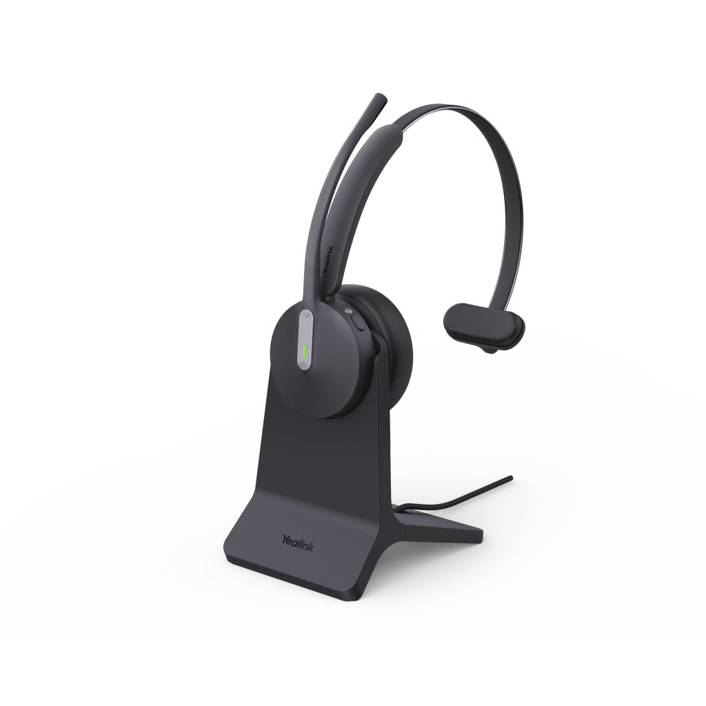 DIADEMA BLUETOOTH DE YEALINK BH70 MONO CON CERTIFICACIÓN MICROSOFT TEAMS Y BASE DE CARGA