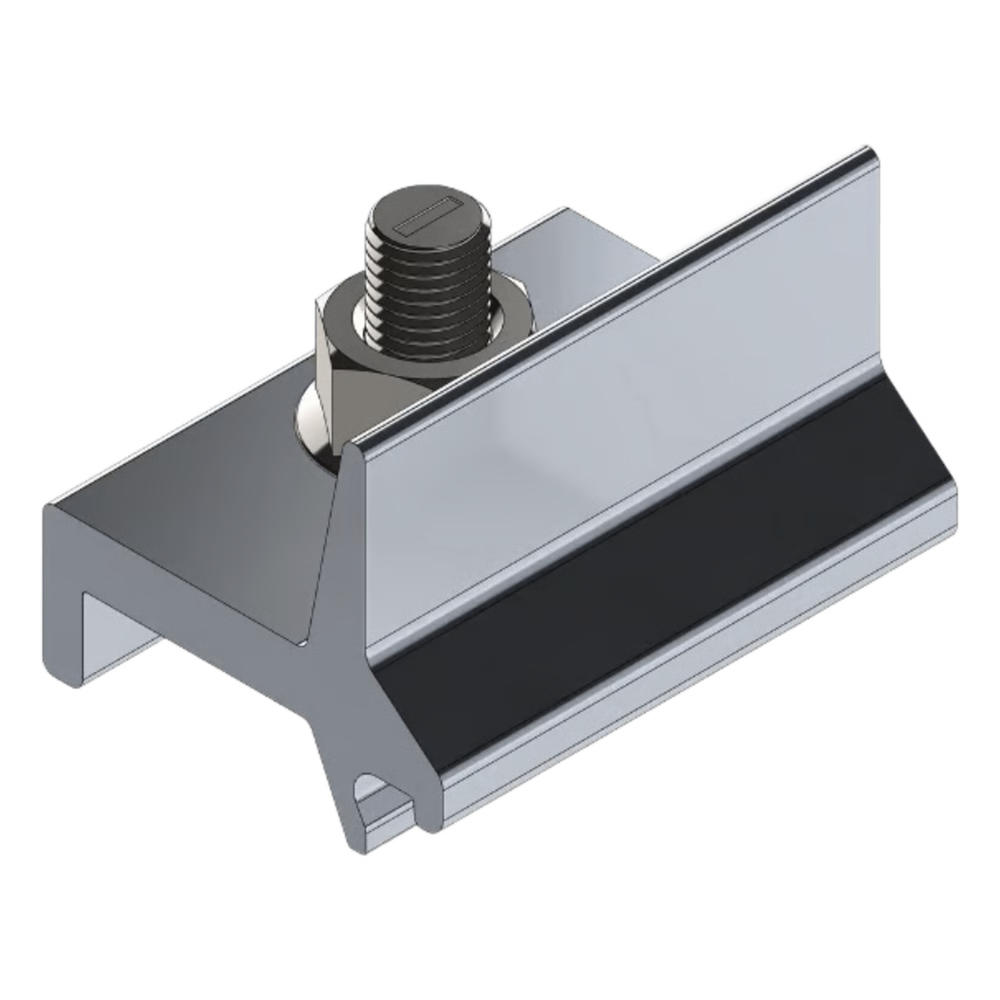 PIEZA PARA CONECTAR RIELES N RAIL BASEL EN TRANSVERSAL /TOP CLIP / ABRAZADERA PARA FIJACIÓN DE N RAIL 4.72 /