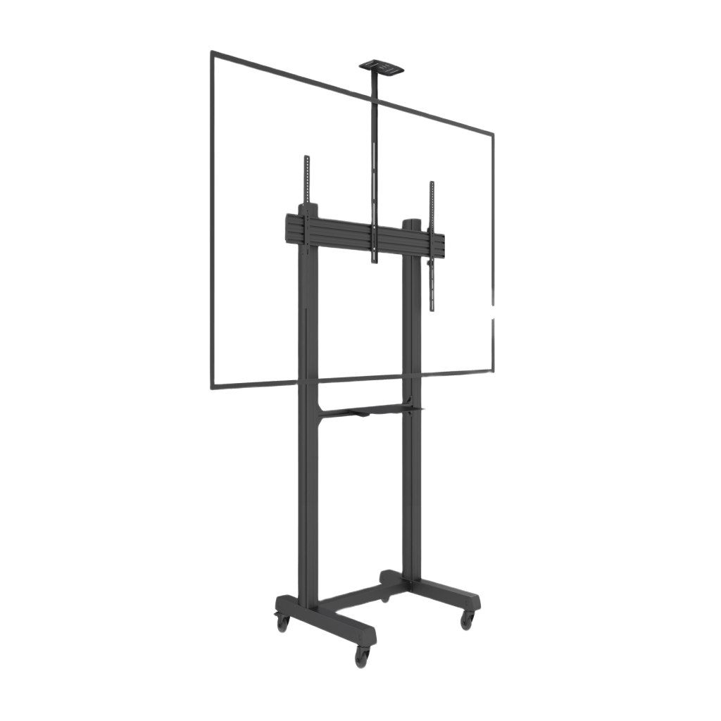 MONTAJE DE PISO MÓVIL PARA PANTALLAS DE 65 IN A 100 IN | VESA 100 X 100 HASTA 1000 X 600 | CARGA MAXIMA SOPORTADA 120KG| FABRICADO EN ALUMINIO Y ACERO-Monitores Pantallas y Mobiliario-EPCOM INDUSTRIAL-Bsai Seguridad & Controles